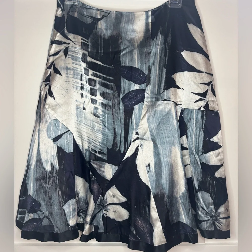 Chico's Black and White A-Line Skirt size 2.5 NEW
